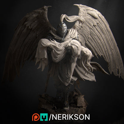 Ishim the Fallen Celestial | Garage Resin Kit Statue | D&D TTRPG Fantasy Miniature | Nerikson