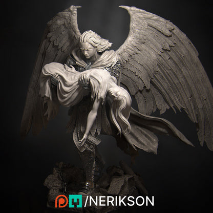 Ishim the Fallen Celestial | Garage Resin Kit Statue | D&D TTRPG Fantasy Miniature | Nerikson