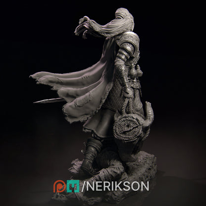 Kalia the Monster Hunter | Tabletop Gaming Mini or Display Figure | D&D TTRPG Fantasy Miniature | Nerikson