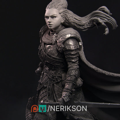 Kalia the Monster Hunter | Tabletop Gaming Mini or Display Figure | D&D TTRPG Fantasy Miniature | Nerikson