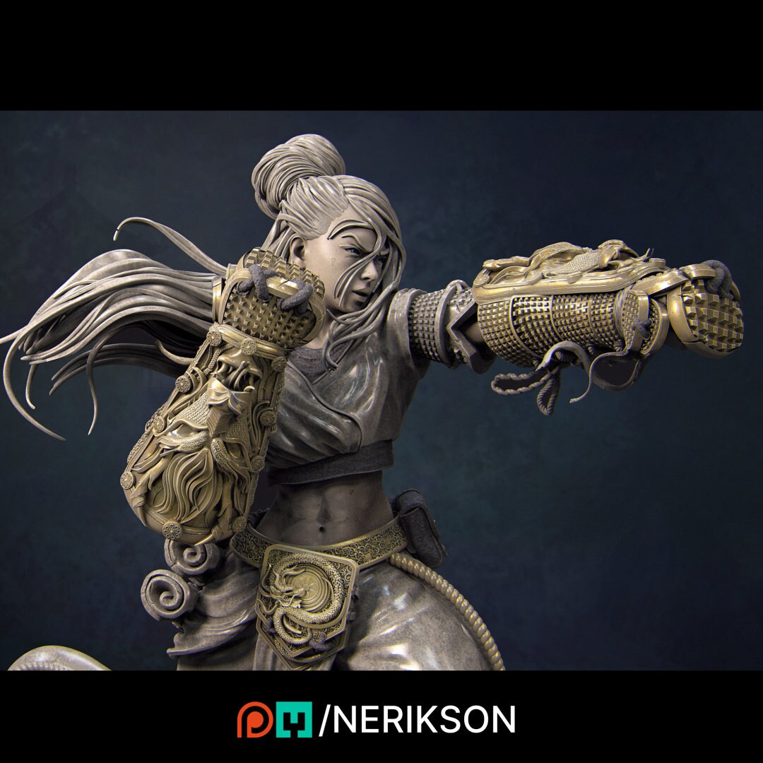 Kazue the Dragon Girl | Garage Resin Kit Statue | D&D TTRPG Fantasy Miniature | Nerikson