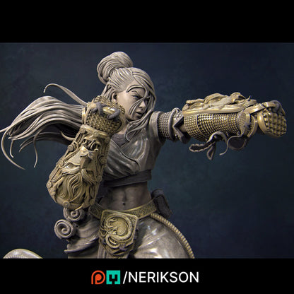 Kazue the Dragon Girl | Garage Resin Kit Statue | D&D TTRPG Fantasy Miniature | Nerikson