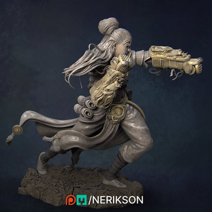 Kazue the Dragon Girl | Garage Resin Kit Statue | D&D TTRPG Fantasy Miniature | Nerikson