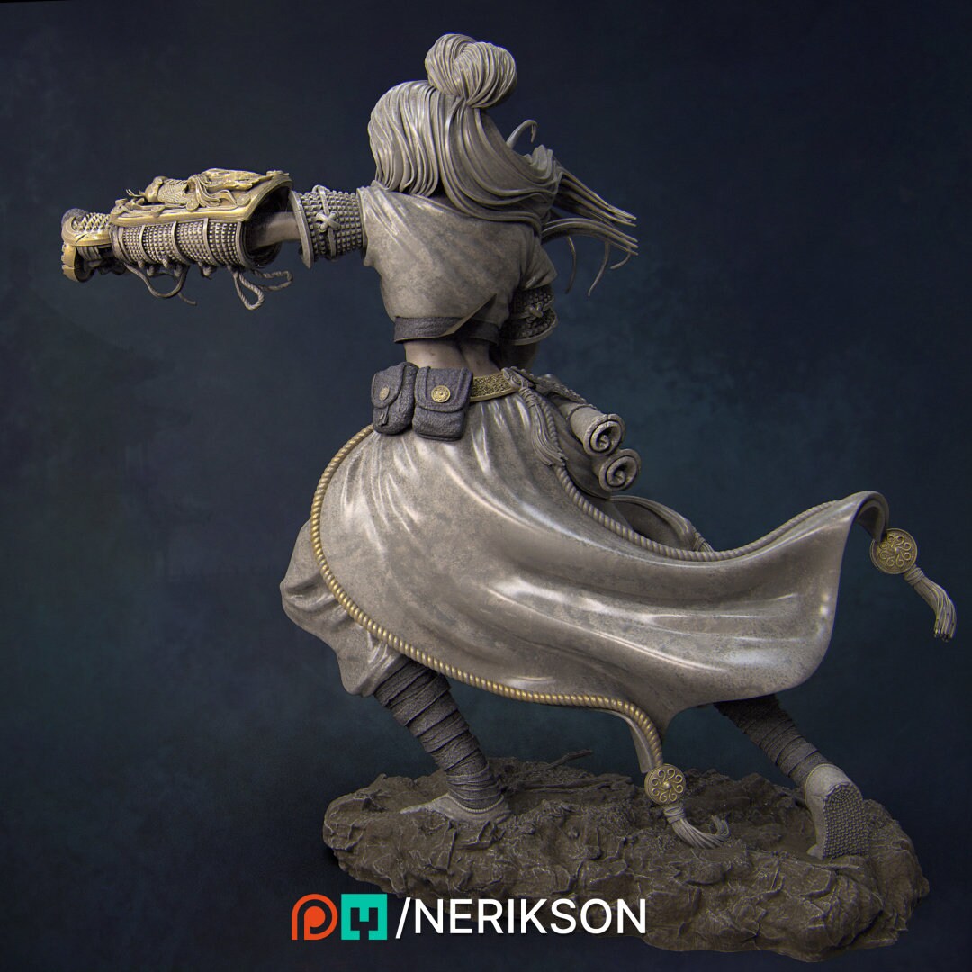 Kazue the Dragon Girl | Garage Resin Kit Statue | D&D TTRPG Fantasy Miniature | Nerikson