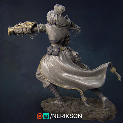 Kazue the Dragon Girl | Garage Resin Kit Statue | D&D TTRPG Fantasy Miniature | Nerikson
