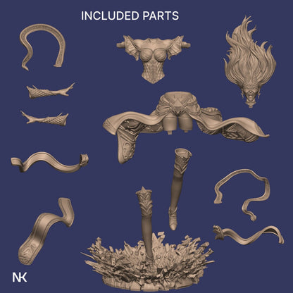 Lyndra the Archmage | Garage Resin Kit Statue | D&D TTRPG Fantasy Miniature | Nerikson