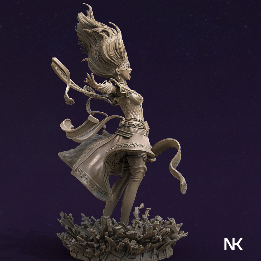 Lyndra the Archmage | Garage Resin Kit Statue | D&D TTRPG Fantasy Miniature | Nerikson