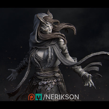 Rowena, the Wild Sorceress | Garage Resin Kit Statue | D&D TTRPG Fantasy Miniature | Nerikson