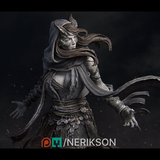 Rowena, the Wild Sorceress | Garage Resin Kit Statue | D&D TTRPG Fantasy Miniature | Nerikson