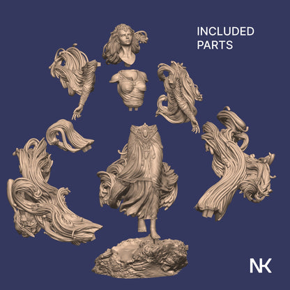 Shereen's Torment | Garage Resin Kit Statue | D&D TTRPG Fantasy Miniature | Nerikson