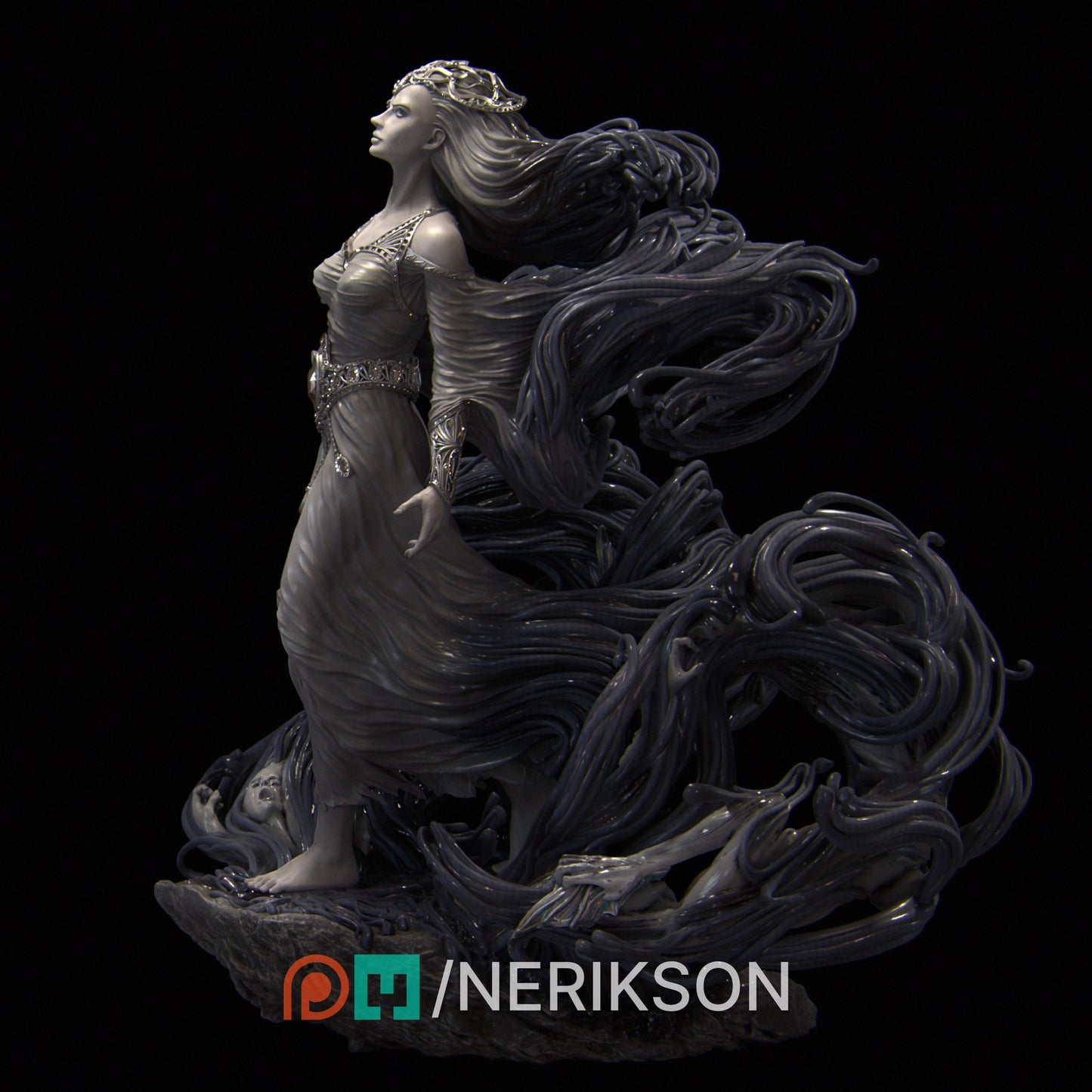 Shereen's Torment | Garage Resin Kit Statue | D&D TTRPG Fantasy Miniature | Nerikson