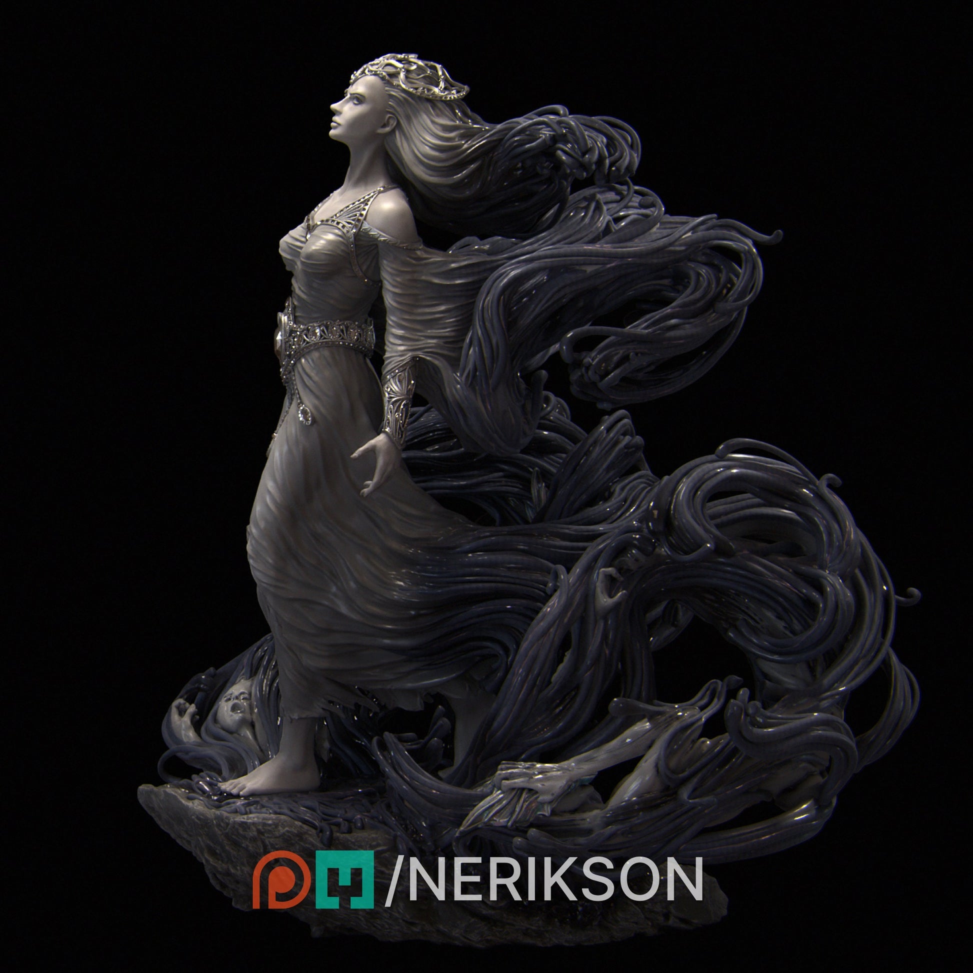Shereen's Torment | Garage Resin Kit Statue | D&D TTRPG Fantasy Miniature | Nerikson