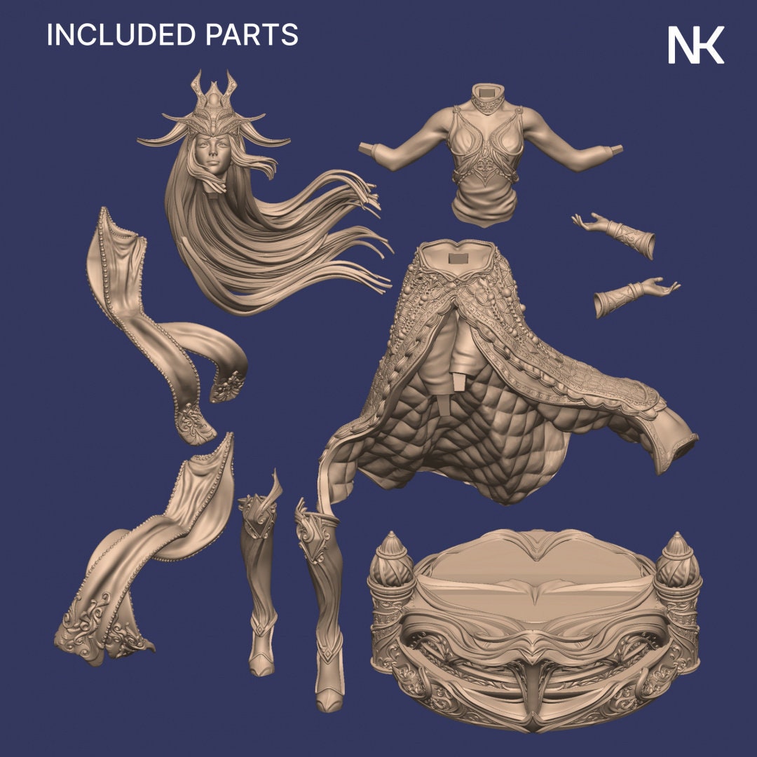 Sophia the Priestess | Garage Resin Kit Statue | D&D TTRPG Fantasy Miniature | Nerikson