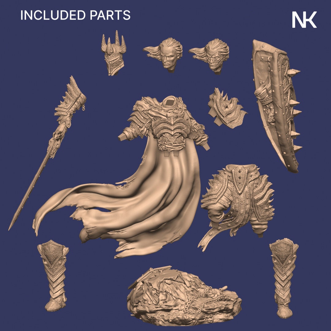 Vaeter the Branded Knight | Garage Resin Kit Statue | D&D TTRPG Fantasy Miniature | Nerikson