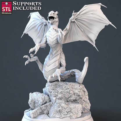 Dragon Hunter NPC Set | Tabletop Scale | D&D TTRPG Miniature | STL Miniatures