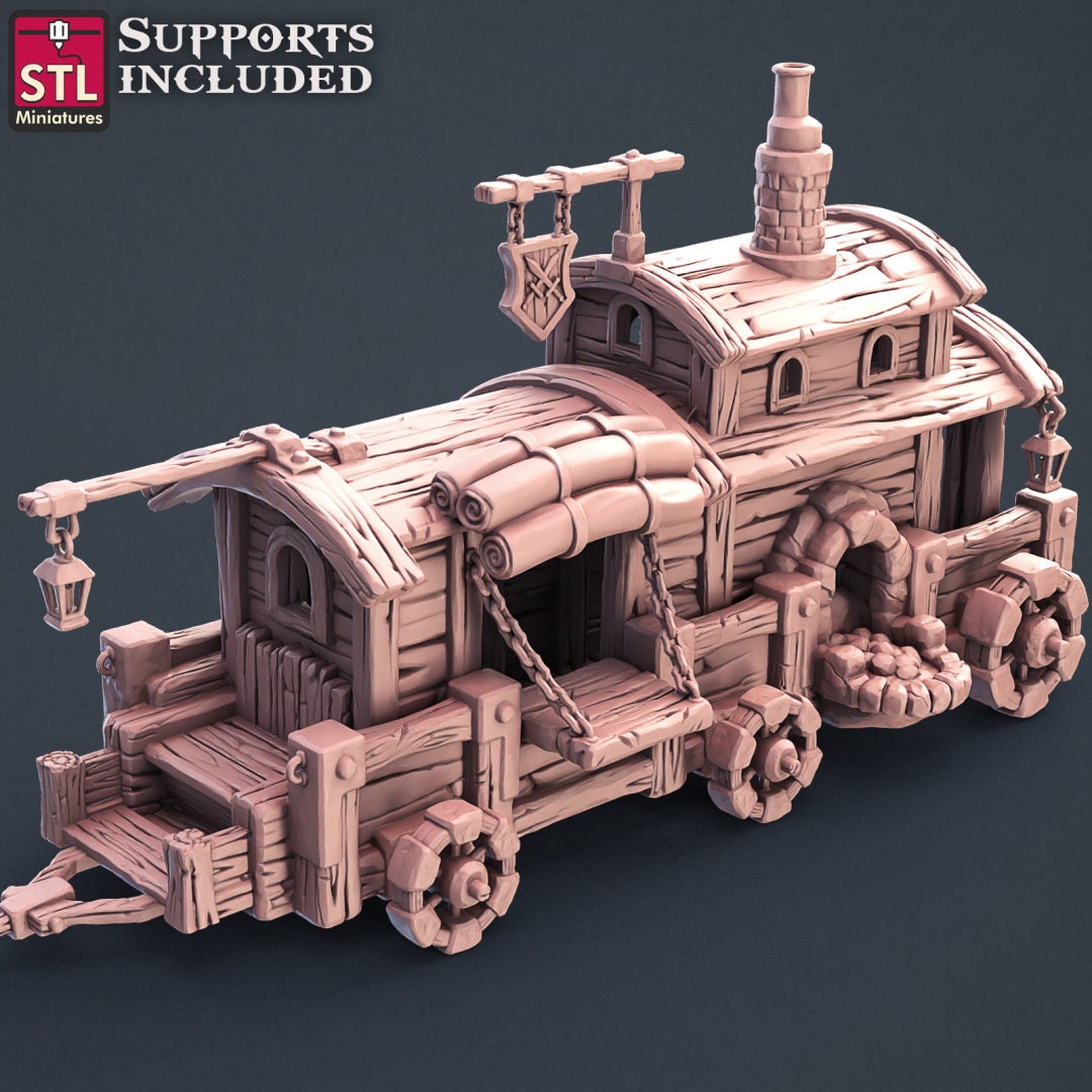 Blacksmith Weapon Store NPC Set | Tabletop Scale | D&D TTRPG Miniature | STL Miniatures