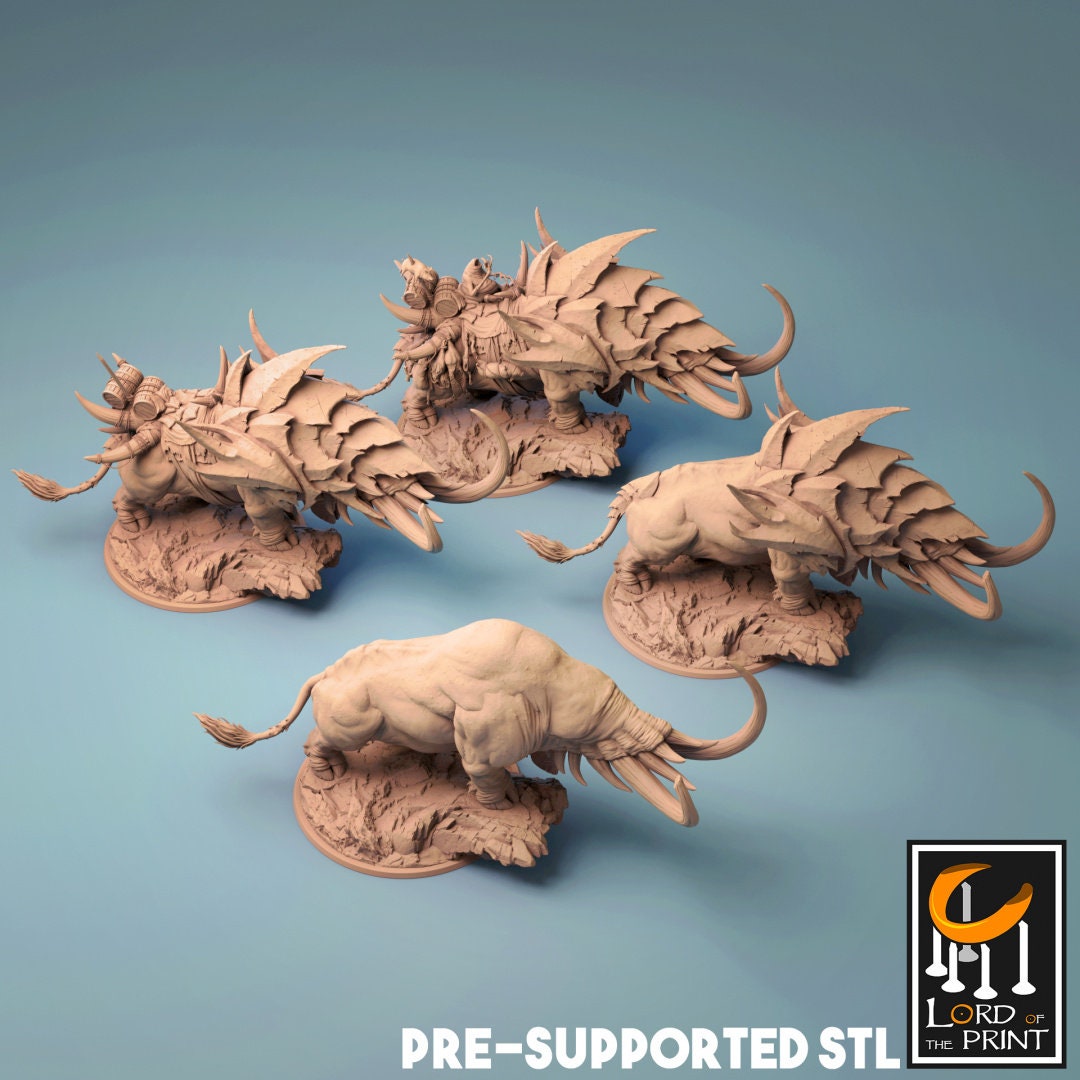 Famine, Horseman of the Apocalypse | TABLETOP SCALE | TTRPG Monster Miniature | Rescale Miniatures