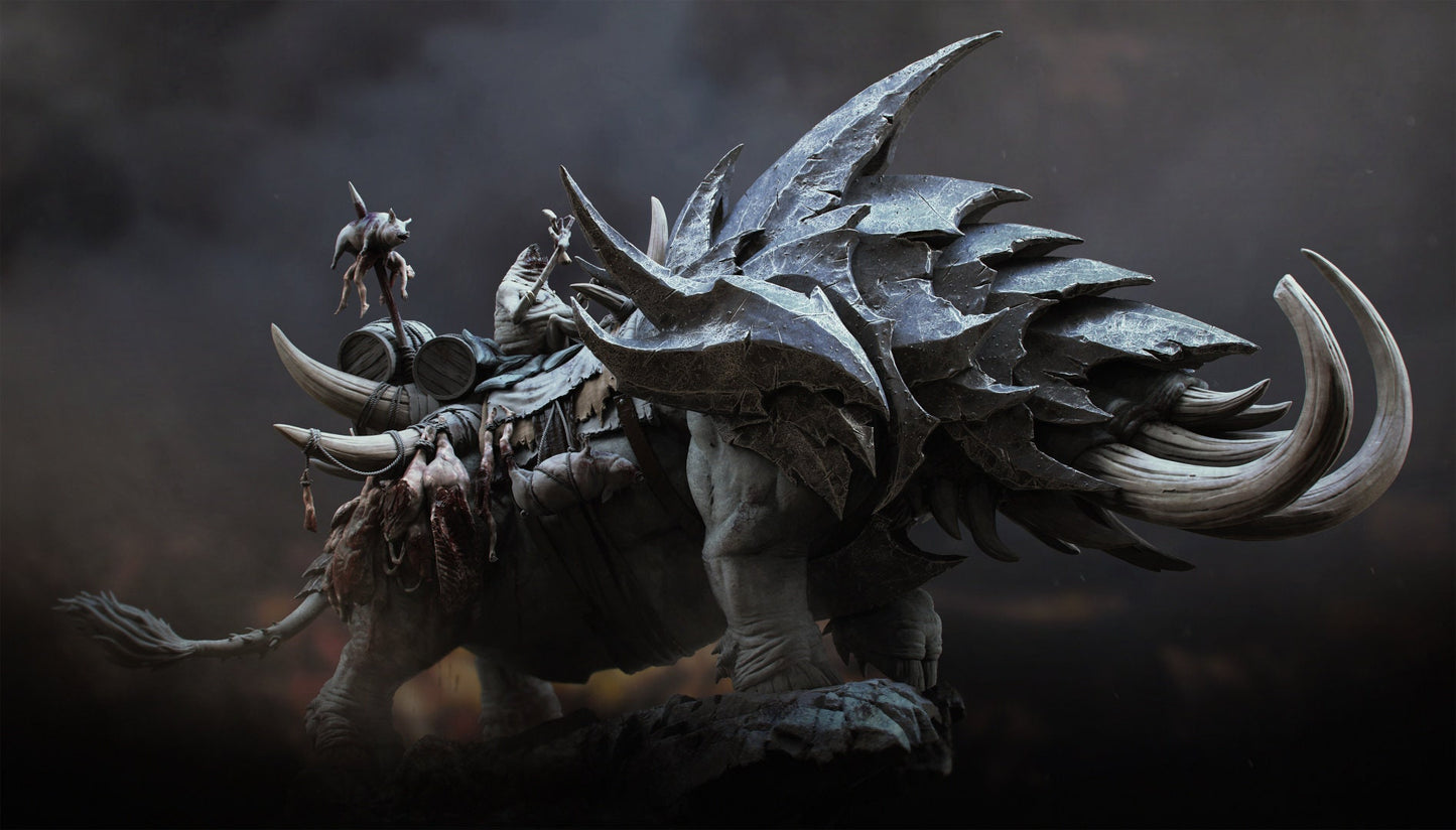 Famine, Horseman of the Apocalypse | TABLETOP SCALE | TTRPG Monster Miniature | Rescale Miniatures