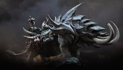 Famine, Horseman of the Apocalypse | TABLETOP SCALE | TTRPG Monster Miniature | Rescale Miniatures