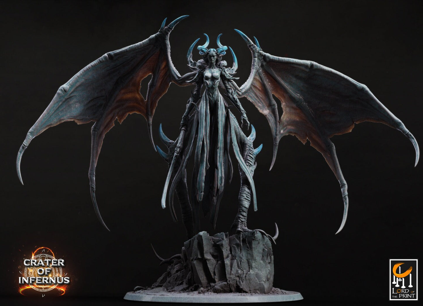 Demon Queen | TABLETOP SCALE | TTRPG Monster Miniature | Rescale Miniatures