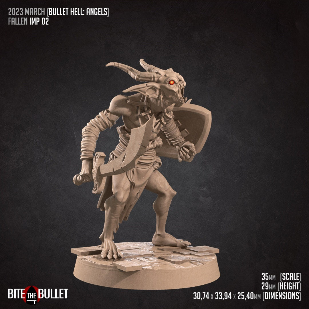 Fallen Imp | D&D TTRPG Miniature | Bite the Bullet