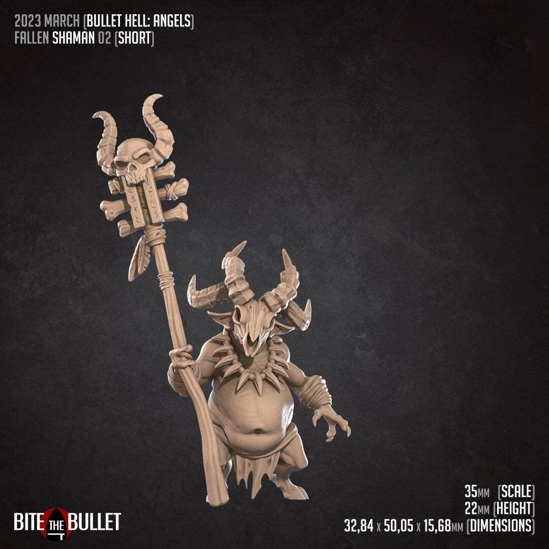 Fallen Shaman | D&D TTRPG Miniature | Bite the Bullet