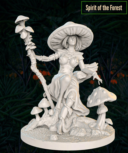 Spirit of the Forest | Tabletop Gaming or Display Miniature | BigMiniSculpting