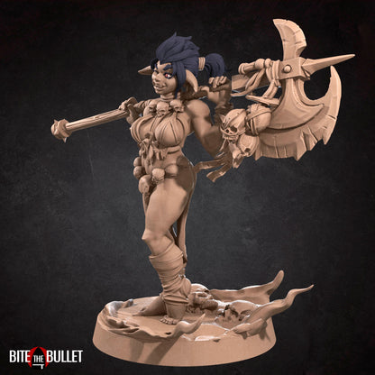 Exxotic Gaby | Goblin Woman Pinup SFW NSFW Model Miniature | Bite the Bullet