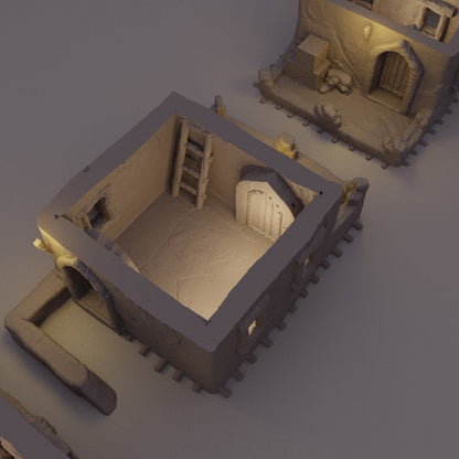Desert Merchant House | D&D TTRPG Playable 3D Printed Building Terrain Scenery | MiniatureLand