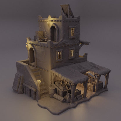 Desert Merchant House | D&D TTRPG Playable 3D Printed Building Terrain Scenery | MiniatureLand