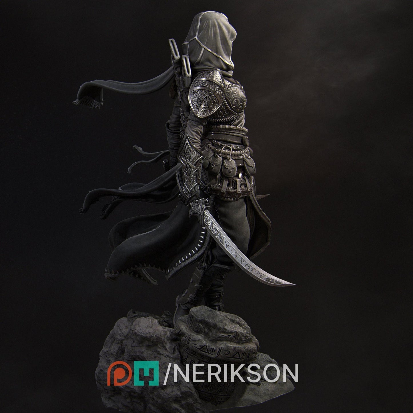 Artemisia the Unseen Blade | Garage Resin Kit Statue | D&D TTRPG Fantasy Miniature | Nerikson