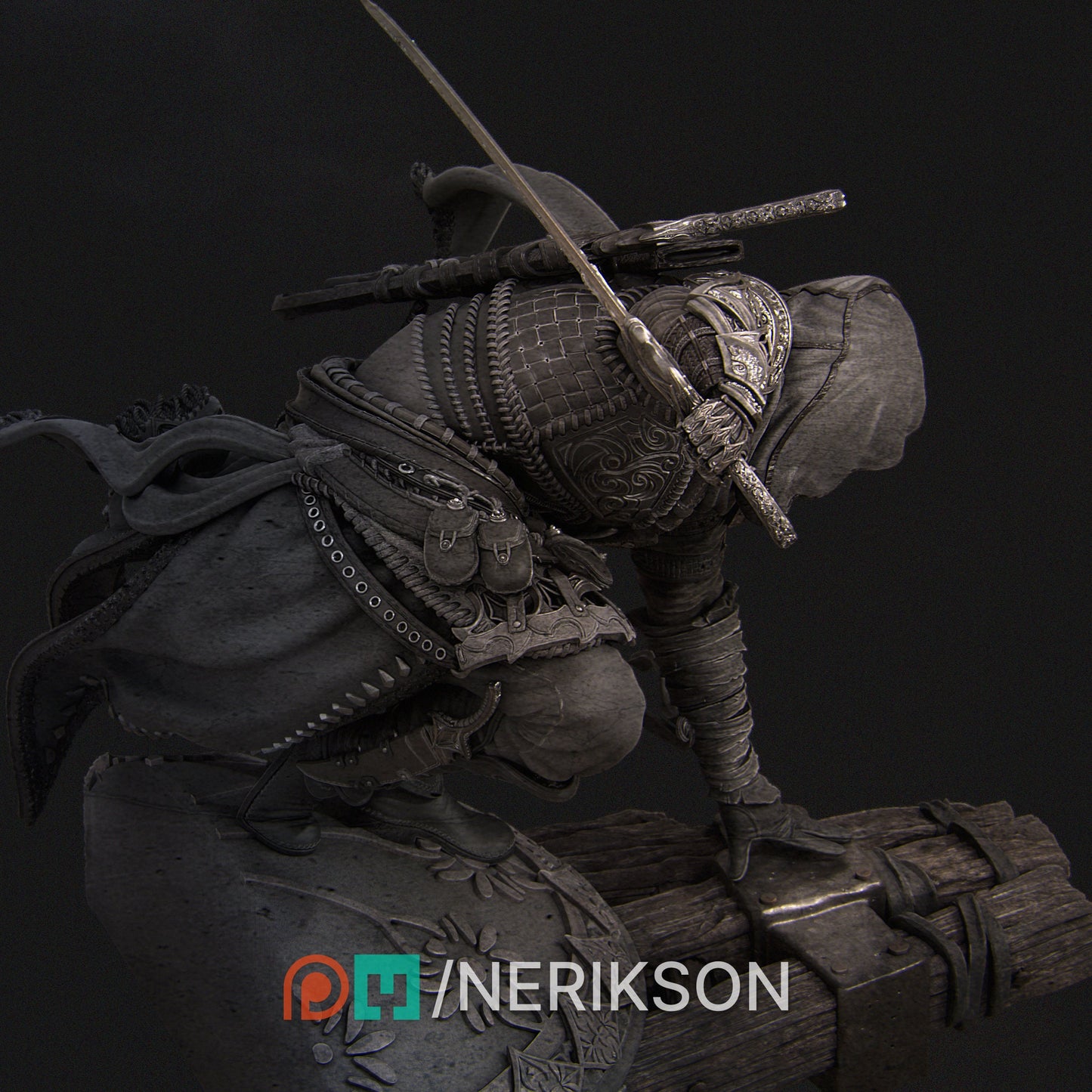 Nasir the Unseen Blade | Garage Resin Kit Statue | D&D TTRPG Fantasy Miniature | Nerikson