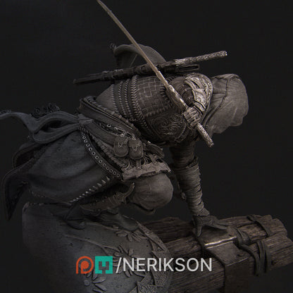 Nasir the Unseen Blade | Garage Resin Kit Statue or Bust | D&D TTRPG Fantasy Miniature | Nerikson