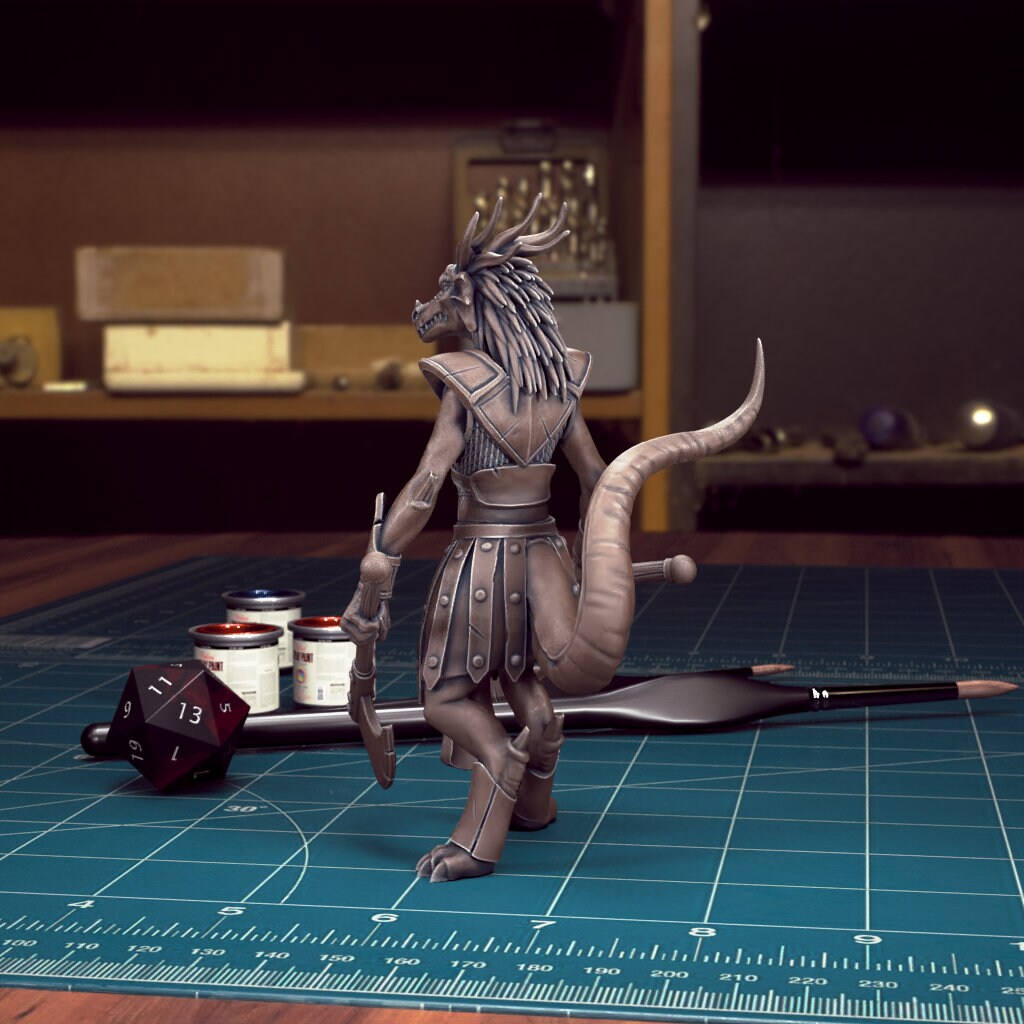 DnD Heroes Dragonborn Fighters | TABLETOP SCALE | D&D TTRPG Mini | TytanTroll Miniatures