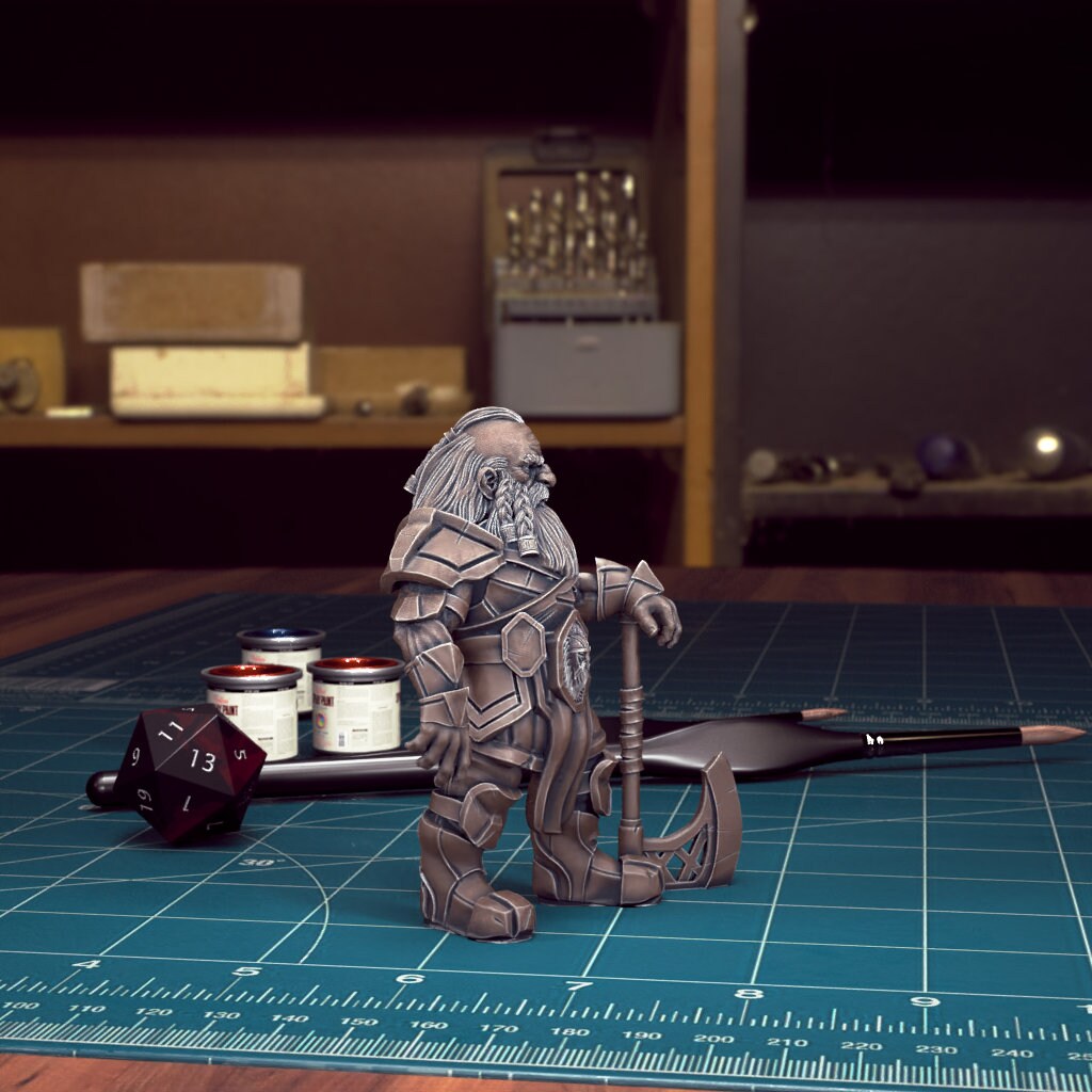 DnD Heroes Dwarf Fighters | TABLETOP SCALE | D&D TTRPG Mini | TytanTroll Miniatures