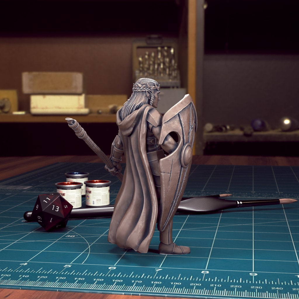 DnD Heroes Elf Fighters | TABLETOP SCALE | D&D TTRPG Mini | TytanTroll Miniatures