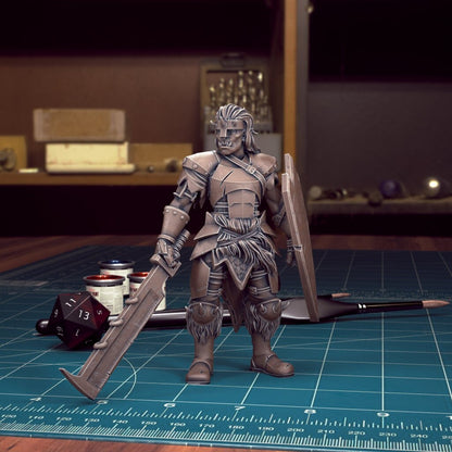 DnD Heroes Orc Fighters | TABLETOP SCALE | D&D TTRPG Mini | TytanTroll Miniatures