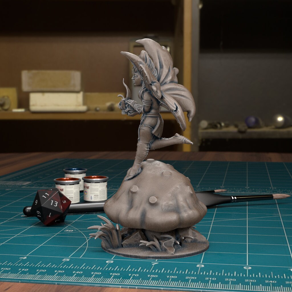 Skull Fairy | TABLETOP SCALE | D&D TTRPG Mini | TytanTroll Miniatures