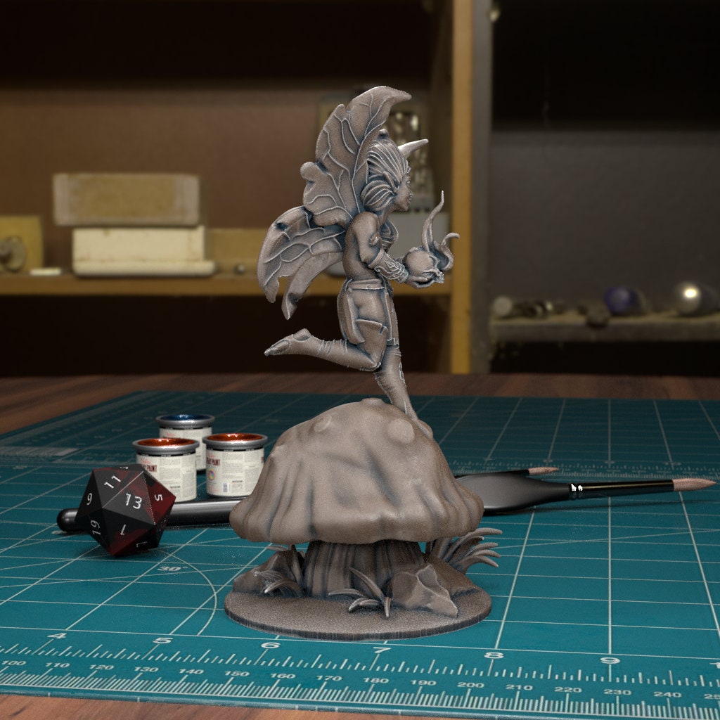 Skull Fairy | TABLETOP SCALE | D&D TTRPG Mini | TytanTroll Miniatures