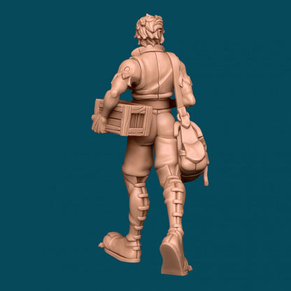 Mitchell a Werewolf Postman | D&D TTRPG Miniature | Awkward Penguin Minis