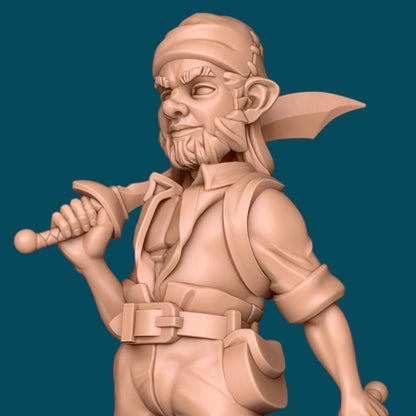 Dimble Baublegum a Barbarian Garden Gnome | TTRPG D&D Miniature | Awkward Penguin Minis