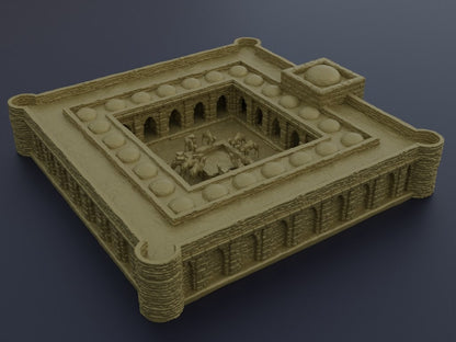 Desert Caravanserai | D&D TTRPG Playable 3D Printed Building Terrain Scenery | MiniatureLand