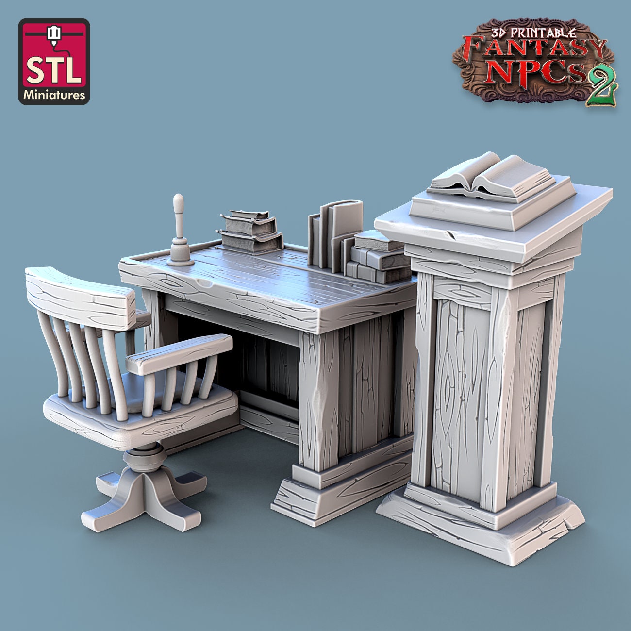 Classroom NPC Set | Tabletop Scale | D&D TTRPG Miniature | STL Miniatures