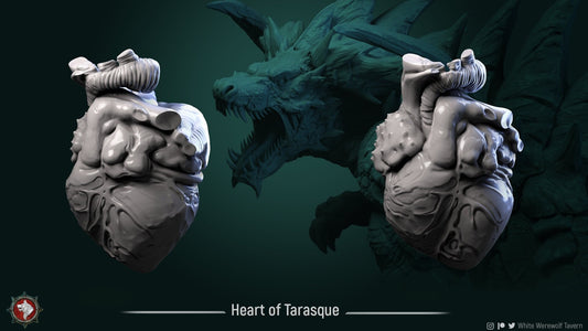 Heart of Tarrasque | TABLETOP SCALE | D&D TTRPG Miniature | White Werewolf Tavern