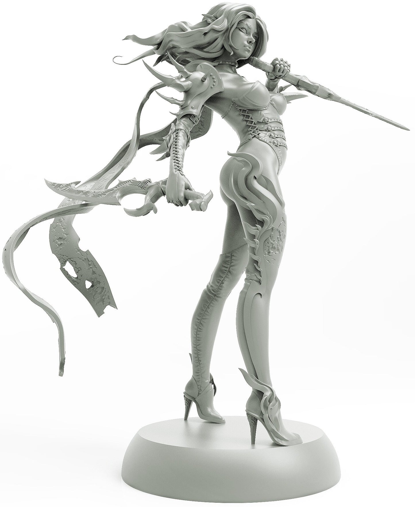Dark Elf Assassin | TABLETOP SCALE | TTRPG Miniature | Hold My Miniatures