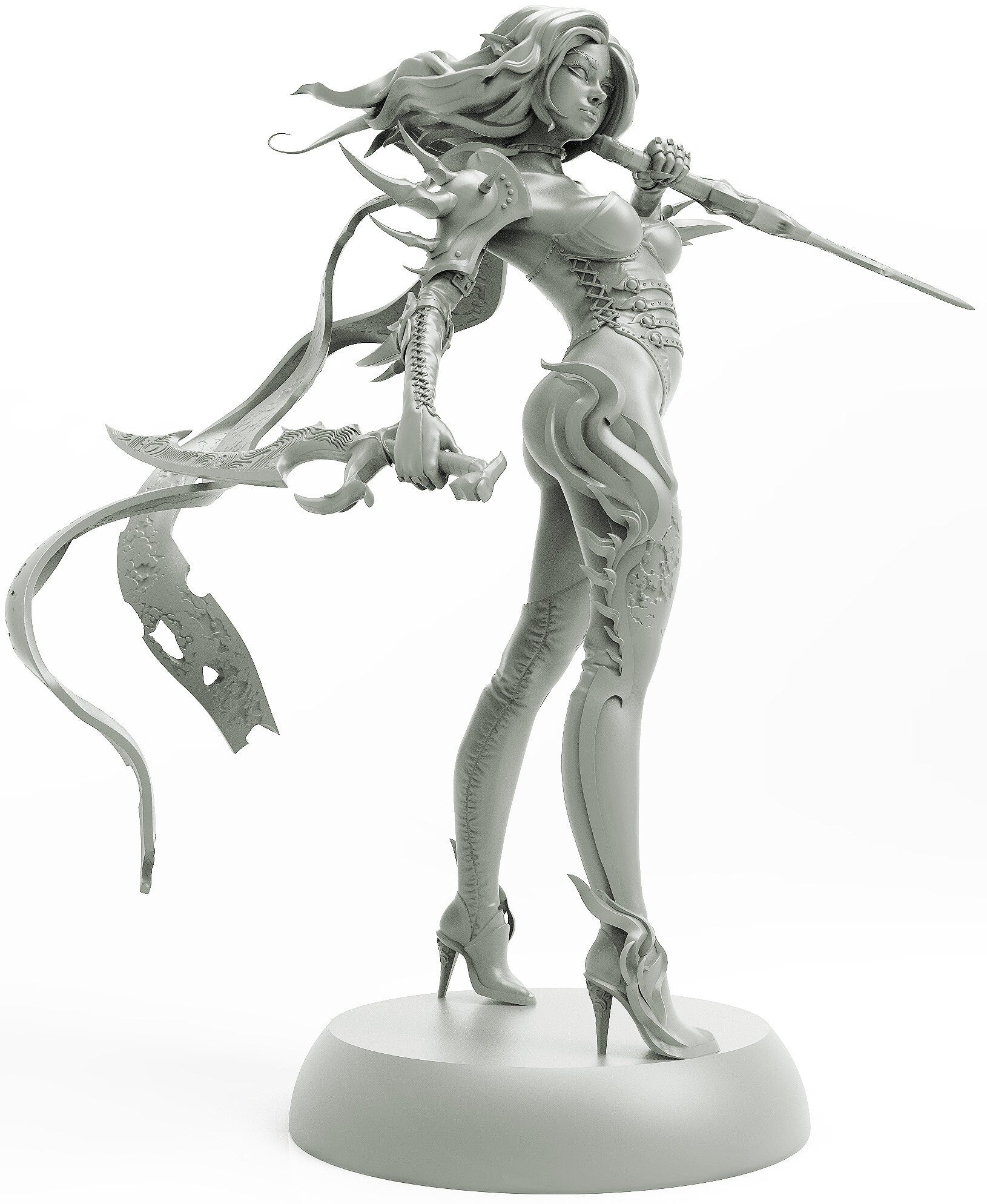 Dark Elf Assassin | TABLETOP SCALE | TTRPG Miniature | Hold My Miniatures