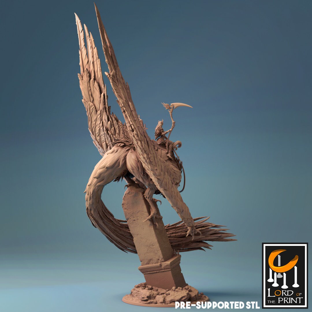 Death, Horseman of the Apocalypse | TABLETOP SCALE | TTRPG Monster Miniature | Rescale Miniatures