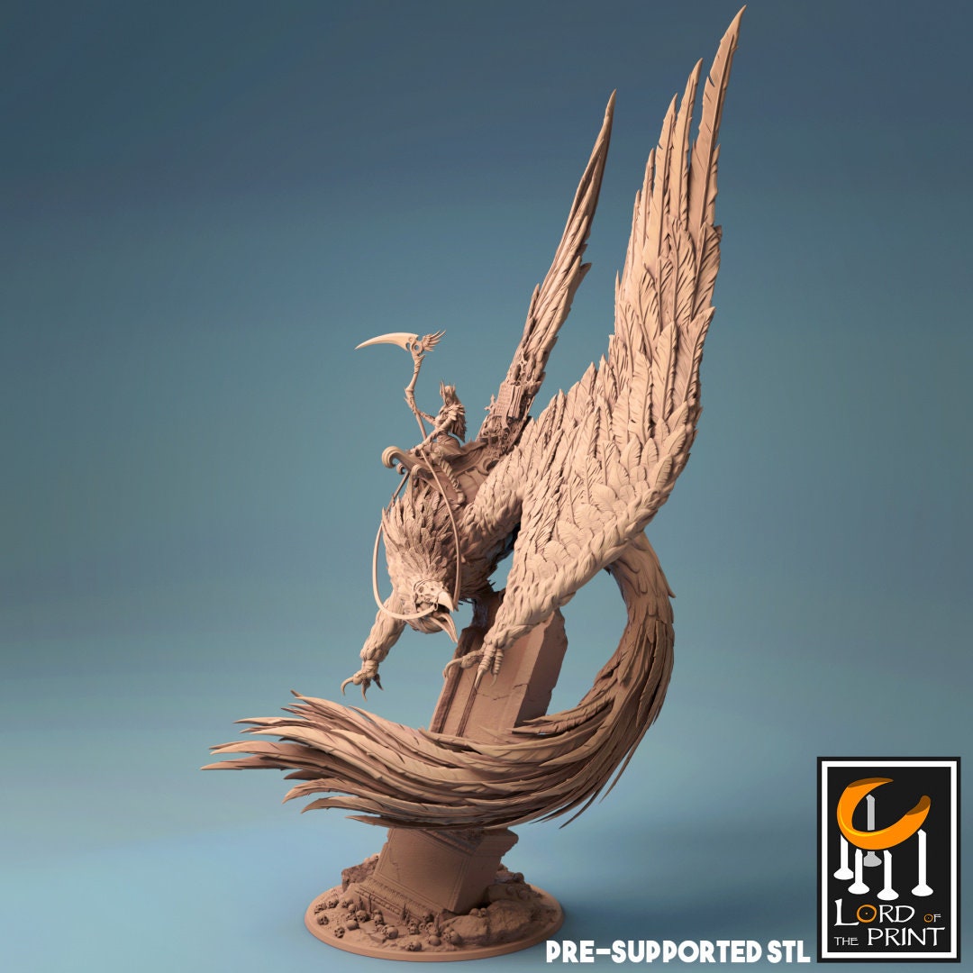 Death, Horseman of the Apocalypse | TABLETOP SCALE | TTRPG Monster Miniature | Rescale Miniatures