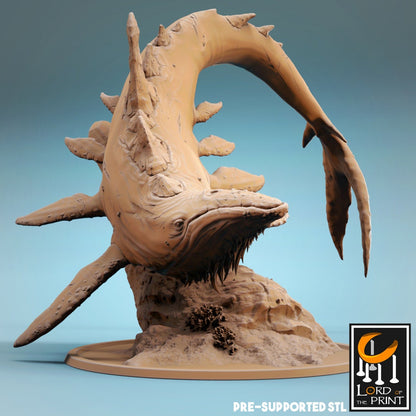 Bearded Whale | TABLETOP SCALE | TTRPG Monster Miniature | Rescale Miniatures