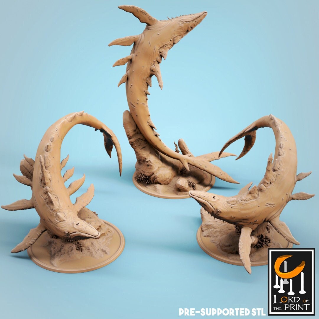 Bearded Whale | TABLETOP SCALE | TTRPG Monster Miniature | Rescale Miniatures